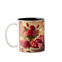 Heart and Flowers Mug