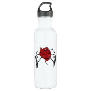Heart And Hands Skeleton Heart Hands Soft 710 Ml Water Bottle