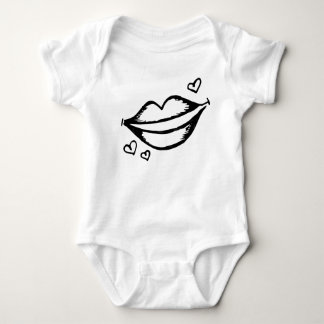 Heart and Lips Baby Bodysuit