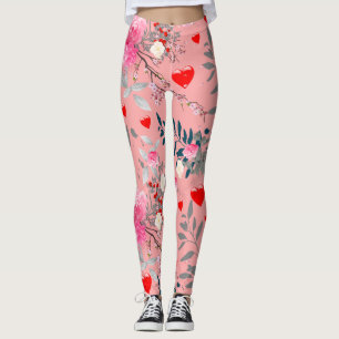 Heart and Rose Leggings