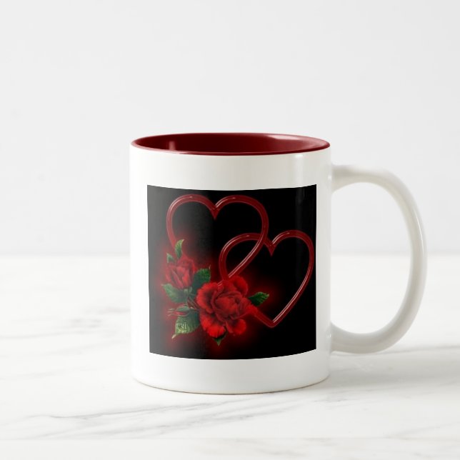 Heart and Roses Mug (Right)