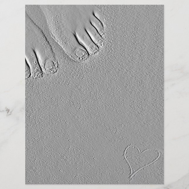 heart and sandy feet flyer (Front)