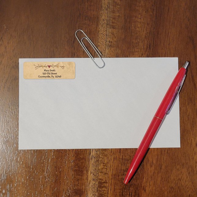 Heart And Stars Address Label (Creator Uploaded)