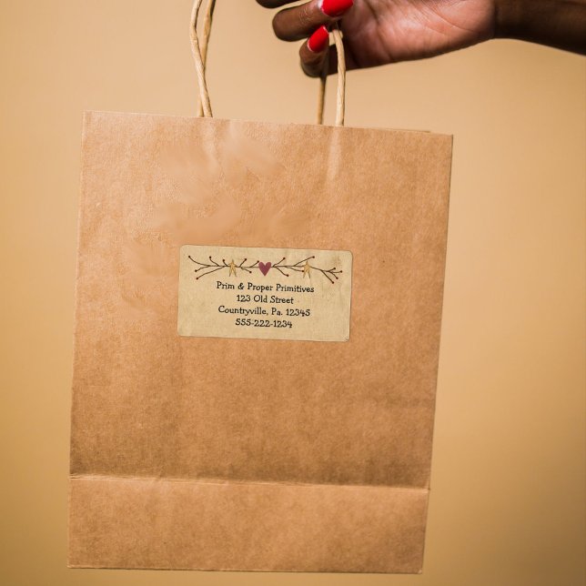 Heart And Stars Business or Product Label (Creator Uploaded)