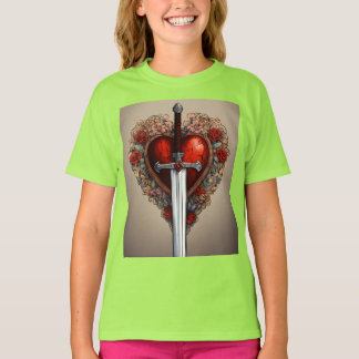 Heart and Sword Graphic T-Shirt