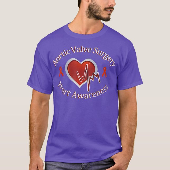 Heart Aortic Valve Surgery  Heart Attack T-Shirt (Front)