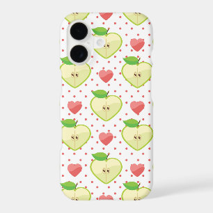 Heart Apples with Pink Polka Dots And Hearts