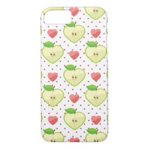Heart Apples with Pink Polka Dots And Hearts Case-Mate iPhone Case