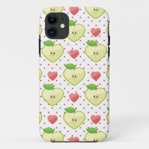 Heart Apples with Pink Polka Dots And Hearts Case-Mate iPhone Case