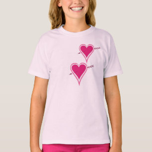 Heart & Arrow-Raspberry T-Shirt