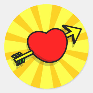 HEART ARROW Sticker