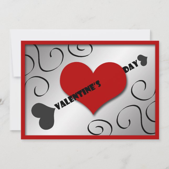 Heart & Arrow Valentine's Day Party Invitations (Front)