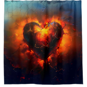 Heart Art Shower Curtain