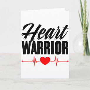 Heart Attack Red Ribbon Surgery Heart Disease Awar Card