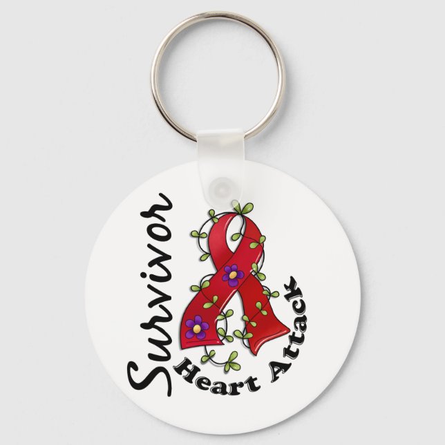 Heart Attack Survivor 15 Key Ring (Front)