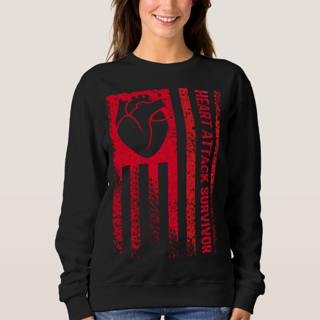 Heart Attack Survivor Sweatshirt (Front)