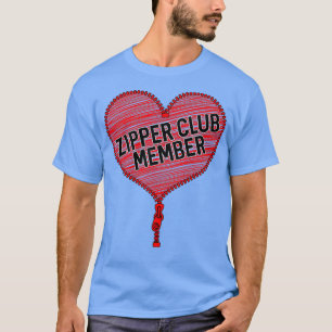 Heart Attack Zipper Club Humour Open Heart T-Shirt