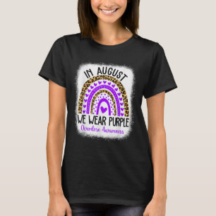 Heart August We Wear Purple Overdose Awareness Fun T-Shirt