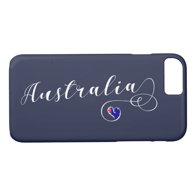 Heart Australia Cell Phone Case, Australian Case-Mate iPhone Case (Back (Horizontal))