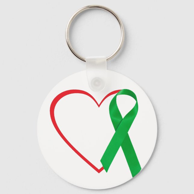 Heart Awareness, Surgery, Recovery Gift Key Ring (Front)