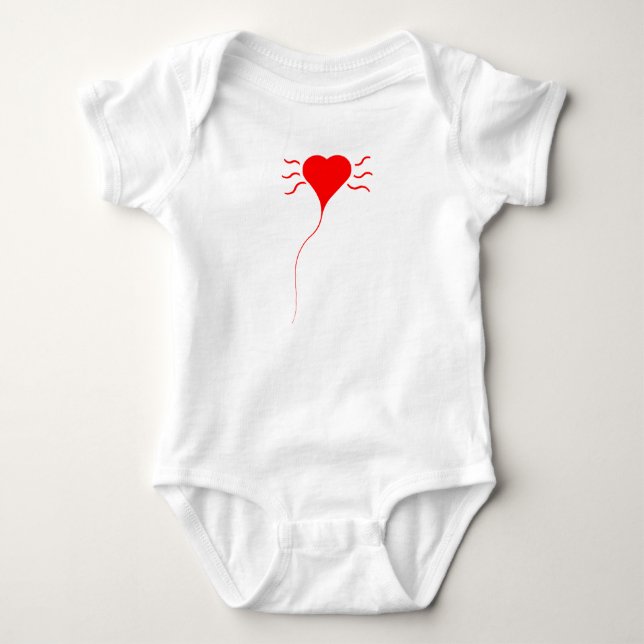 Heart Baby Bodysuit (Front)