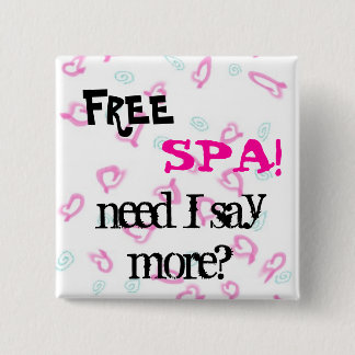 Heart background, Heart background, FREE, SPA!,... 15 Cm Square Badge