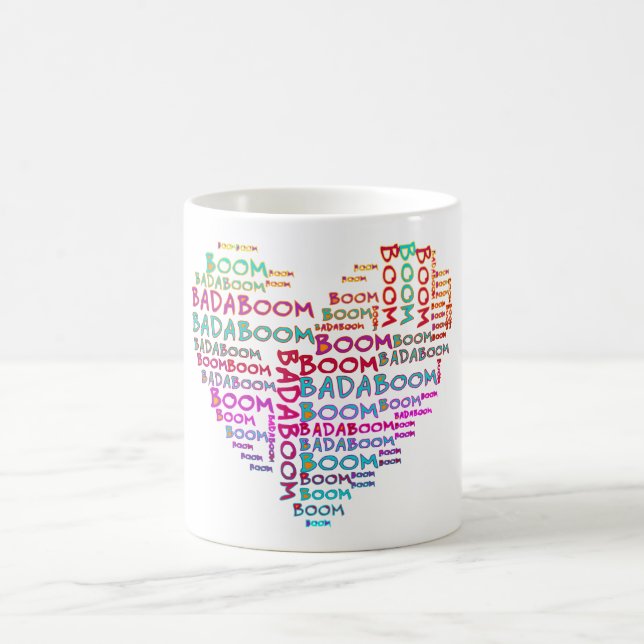 Heart Badaboom Coffee Mug (Center)
