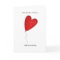 Heart Balloon 25th or Any Yr Anniversary Greeting