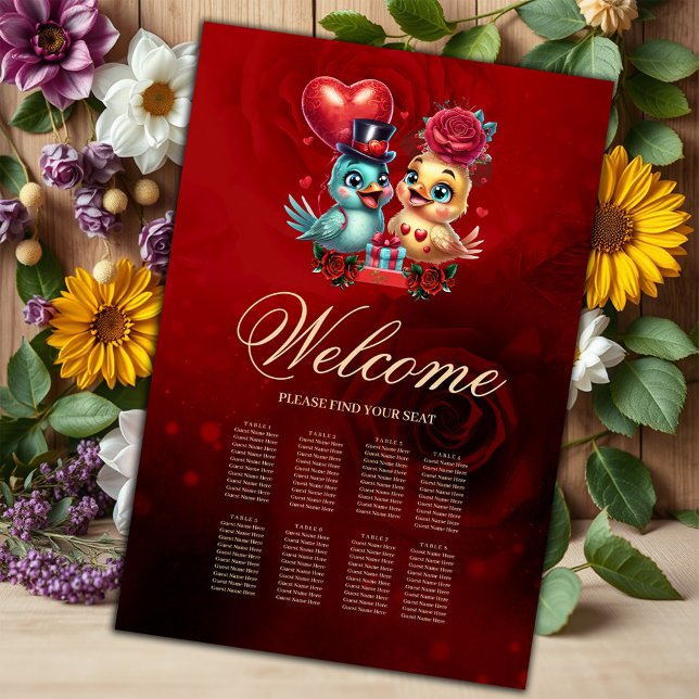 Heart Balloon and Rose Magic: A Feathered Romance, Poster (Creator Uploaded)