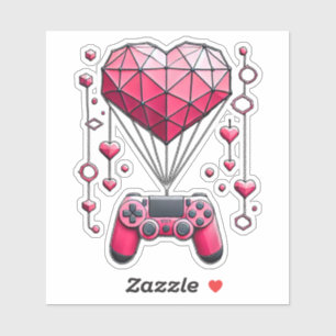 Heart Balloon with Controller Fun Valentine's Day