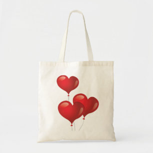 Heart Balloons Budget Tote Bag