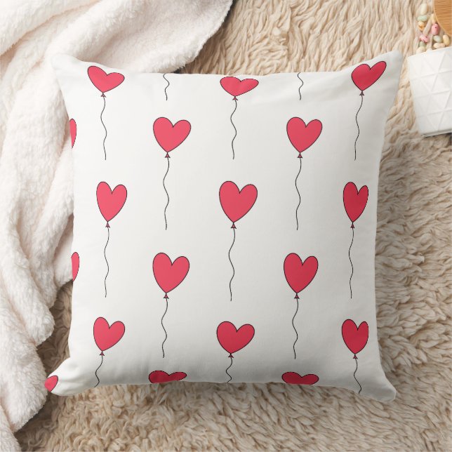 Heart Balloons Cushion (Blanket)