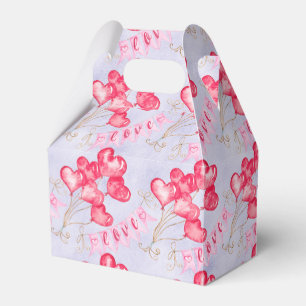 Heart Balloons Favour Box