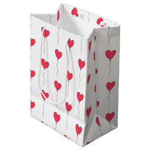 Heart Balloons Medium Gift Bag