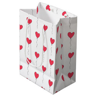Heart Balloons Medium Gift Bag