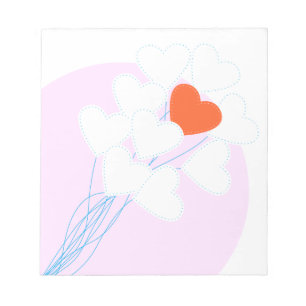 Heart Balloons Notepad