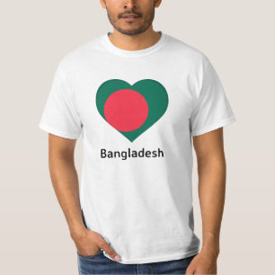 Heart - Bangladesh Flag T-Shirt