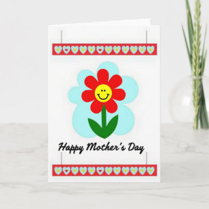 Heart Banner Mothers Day Card