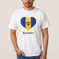 Heart - Barbados Flag