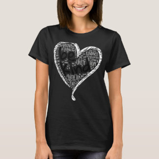 Heart Be Kind Spread Kindness Anti Bullying Orange T-Shirt