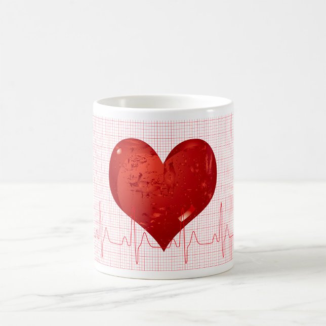 Heart Beat Coffee Mug (Creator Uploaded)