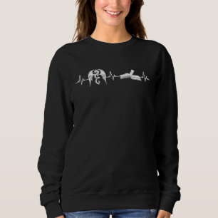 Heart Beat Dragon Book Reading Bookworms Sweatshirt