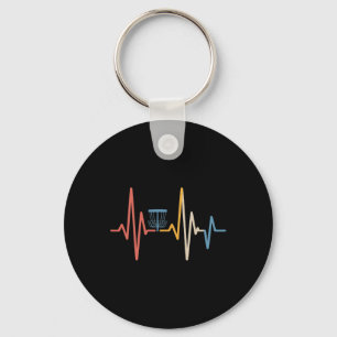 Heart Beat Ekg Disc Golf Sket Frisbee Disc Golf Key Ring