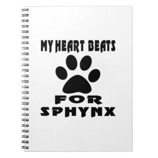 Heart Beat For SPHYNX Spiral Notebook