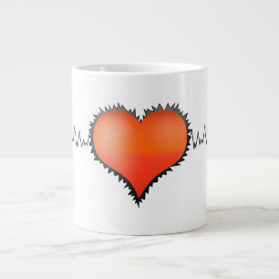Heart Beat Large Coffee Mug