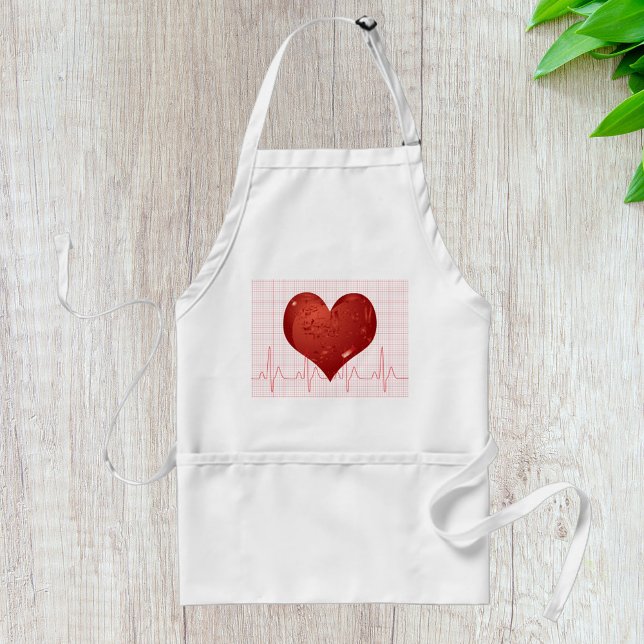 Heart Beat Standard Apron (Creator Uploaded)