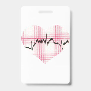Heart Beat VII ID Badge