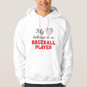 Heart Belongs Baseball Hoodie