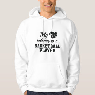 Heart Belongs Basketball Hoodie