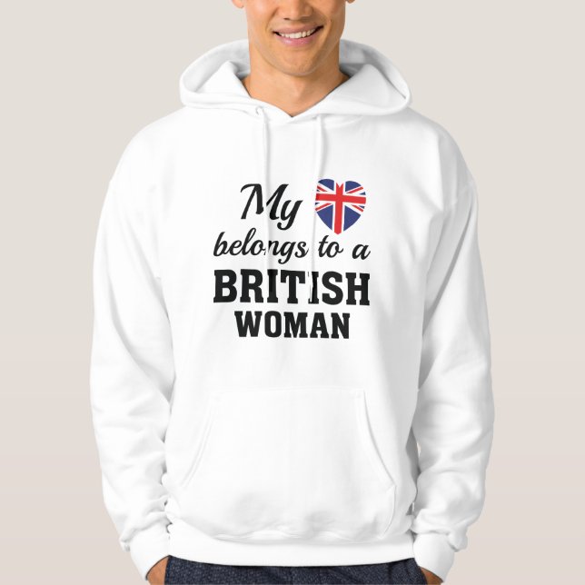 Heart Belongs British Hoodie (Front)